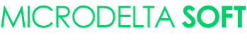 El logotip de microdela soft.
