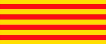 La bandera de Catalunya.